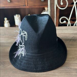 Kangol black floral embroidered trilby Tropic Casual  Bucket - Kangol